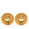 Chanel CC Gold Plated and Faux Pearls Clip On Earrings Secondhand