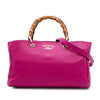 Gucci Medium Calfskin Bamboo Shopper Satchel Secondhand