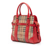 Burberry Haymarket Check Coated Canvas Minford Portrait Satchel Secondhand