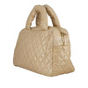 Chanel Quilted Metallic Lambskin Coco Cocoon Bowler Bag Secondhand