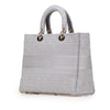 Dior Large Canvas Embroidered Cannage Lady D Lite Secondhand