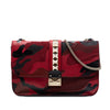 Valentino Medium Nappa and Canvas Camouflage Rockstud Glam Lock Crossbody Secondhand