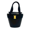 Ferragamo Leather Vara Bow Top Handle Bucket Bag Secondhand