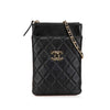 Chanel CC Quilted Lambskin Phone Holder with Chain Secondhand