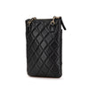 Chanel CC Quilted Lambskin Phone Holder with Chain Secondhand