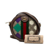 Gucci GG Supreme Web Ophidia Graphic Print Round Crossbody Secondhand
