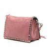 Prada Glace Calf Studded Etiquette Flap Crossbody Secondhand