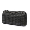 Secondhand Chanel Chocolate Bar Iridescent Calfskin Bubble Flap