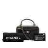 Secondhand Chanel Small Lambskin Top Handle Vanity Case with Chain