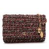 Chanel CC Quilted Tweed Wallet On Chain Secondhand