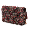 Chanel CC Quilted Tweed Wallet On Chain Secondhand