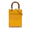 Fendi Mini Leather Sunshine Shopper Tote Secondhand