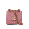 Chanel Mini CC Quilted Caviar Top Handle Clutch with Chain Secondhand