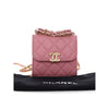 Chanel Mini CC Quilted Caviar Top Handle Clutch with Chain Secondhand