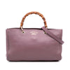 Gucci Medium Calfskin Bamboo Shopper Satchel Secondhand