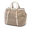 Prada Canvas Canapa Logo Bow Satchel Secondhand