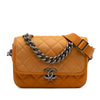 Chanel Small Quilted Iridescent Calfskin and Caviar Daily Carry Flap Secondhand