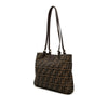 Fendi Zucca Canvas Shoulder Bag Secondhand