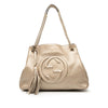 Gucci Medium Metallic Leather Soho Chain Tote Secondhand