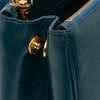 Prada Saffiano Vernice Galleria Double Zip Front Pocket Satchel Secondhand