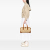 Burberry Straw and Leather Handbag Secondhand