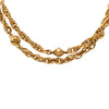 Chanel CC Gold Plated Station Chain Long Necklace Secondhand