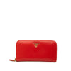 Prada Vitello Move Zip Around Continental Wallet Secondhand