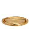 Chanel Gold Plated 31 Rue Cambon Round Brooch Secondhand