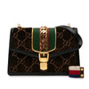 Secondhand Gucci Small GG Velvet Sylvie Crossbody