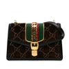 Secondhand Gucci Small GG Velvet Sylvie Crossbody