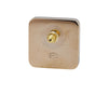 Chanel Silver Plated Enamel CC Square Push Back Earrings Secondhand