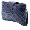Chanel Quilted Glazed Calfskin Coco Pleats Chain Clutch Secondhand