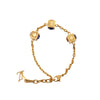 Louis Vuitton Gold Plated Gamble Strass Bracelet Secondhand