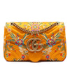 Gucci Large GG Marmont Matelasse Silk Embroidered Floral Shoulder Bag Secondhand