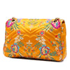 Gucci Large GG Marmont Matelasse Silk Embroidered Floral Shoulder Bag Secondhand