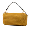 Fendi Crochet Raffia Baguette Satchel Secondhand