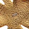 Chanel CC Gold Plated Resin Four Leaf Clover Brooch Secondhand