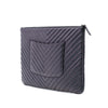 Chanel Large CC Chevron Iridescent Caviar O Case Clutch Secondhand