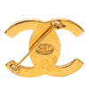 Chanel CC Gold Plated Turn Lock Brooch Secondhand