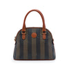 Fendi Pequin Coated Canvas Dome Satchel Secondhand