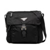 Prada Tessuto Zip Buckle Messenger Bag Secondhand