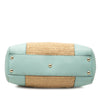 Gucci Small Raffia Bamboo Shopper Satchel Secondhand