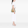 Gucci Small Raffia Bamboo Shopper Satchel Secondhand