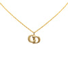 Dior Gold Plated CD Logo Pendant Necklace Secondhand