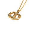 Dior Gold Plated CD Logo Pendant Necklace Secondhand