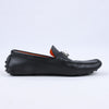 HERMES Irving Leather Driving Moccasins in Black Collier de Chien for Men, Size 42 EU Secondhand