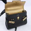 Delvaux Tempête PM Leather 2Way Crossbody Bags in Black Secondhand