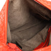 Bottega Veneta Intrecciato Hobo Leather Shoulder Bag in Red Secondhand