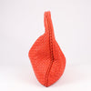 Bottega Veneta Intrecciato Hobo Leather Shoulder Bag in Red Secondhand