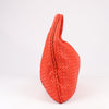 Bottega Veneta Intrecciato Hobo Leather Shoulder Bag in Red Secondhand